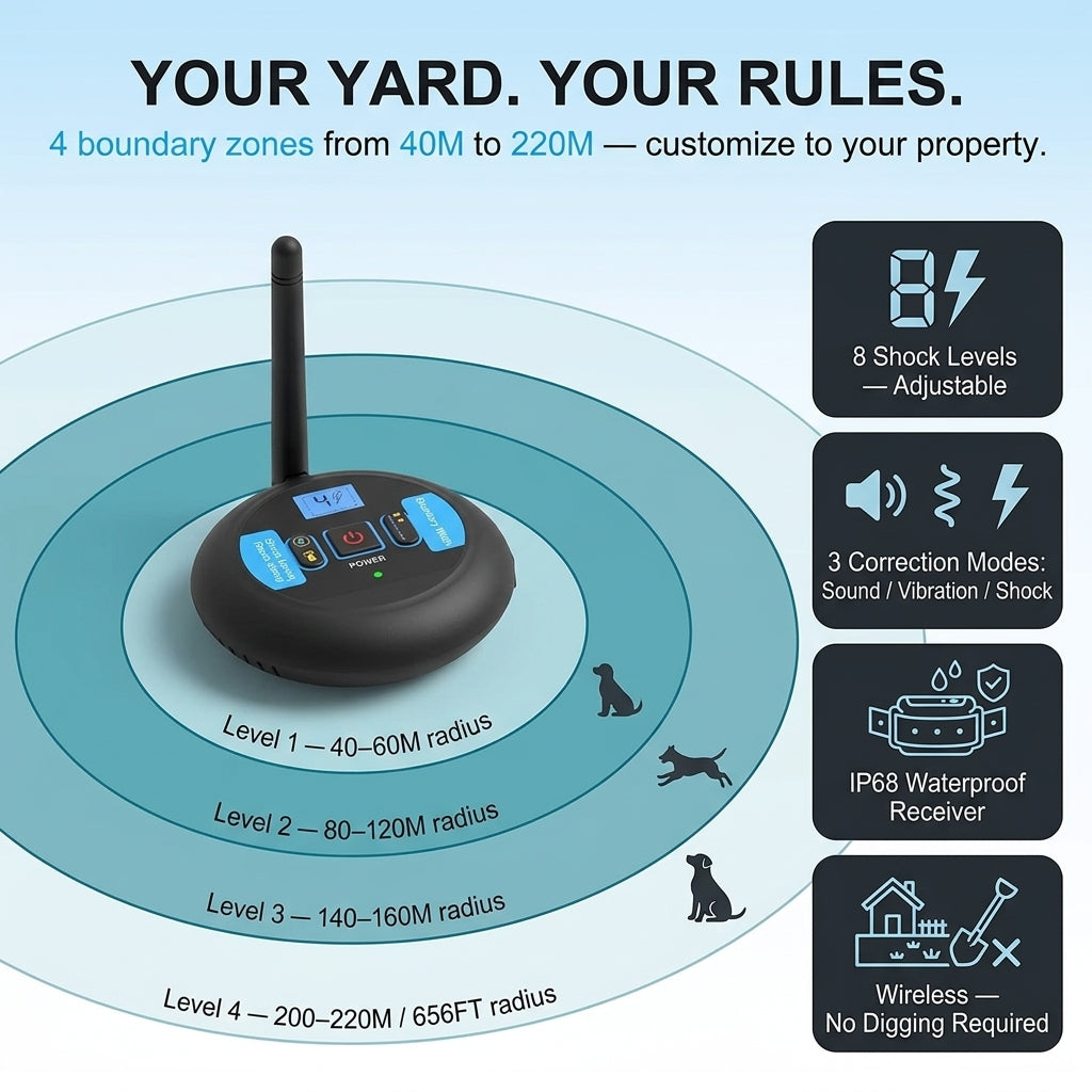 ElexFence Wireless Dog Electric Fence Boundary System