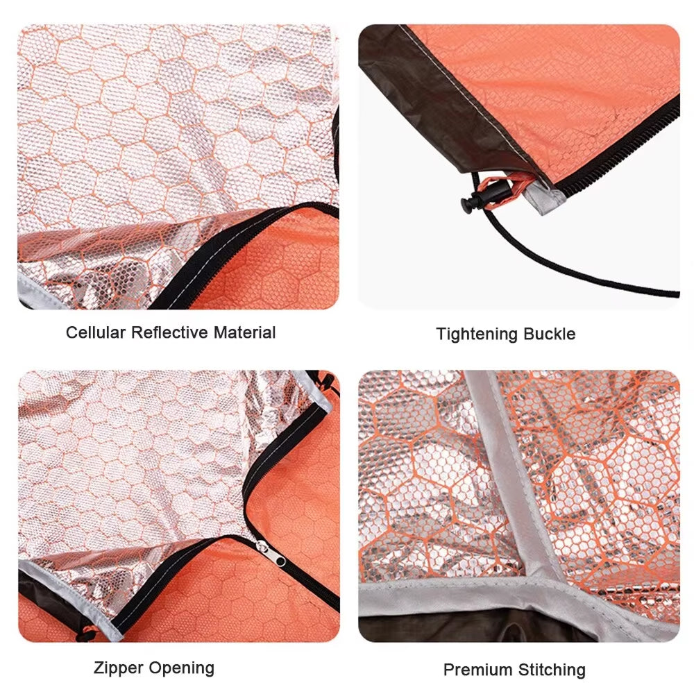 BagiEmex Emergency Sleeping Bag - Ultralight Thermal Survival Gear