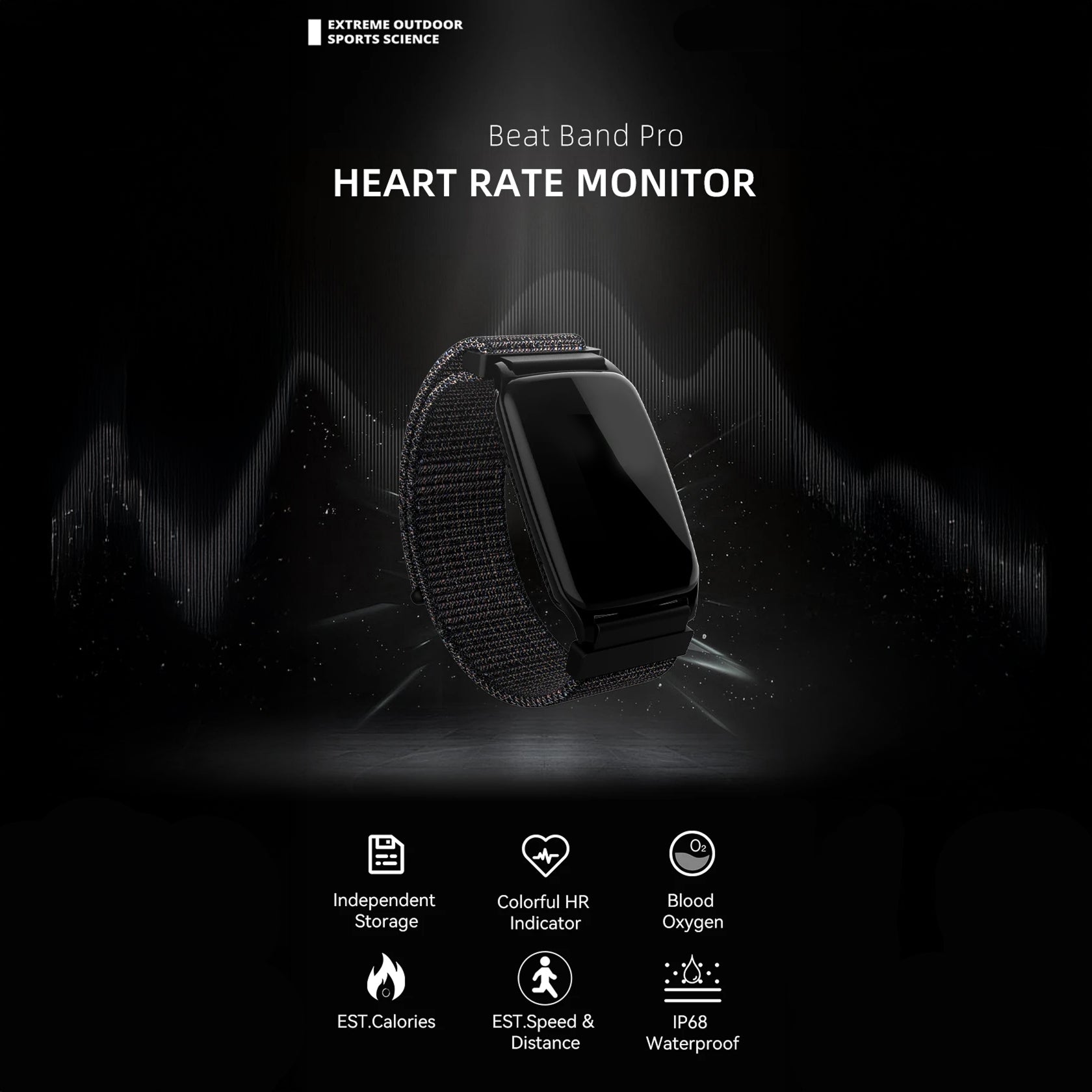 BeatLivo Armband Heart Rate Monitor – IPX8 Waterproof, Bluetooth & ANT+ with Blood Oxygen Tracking