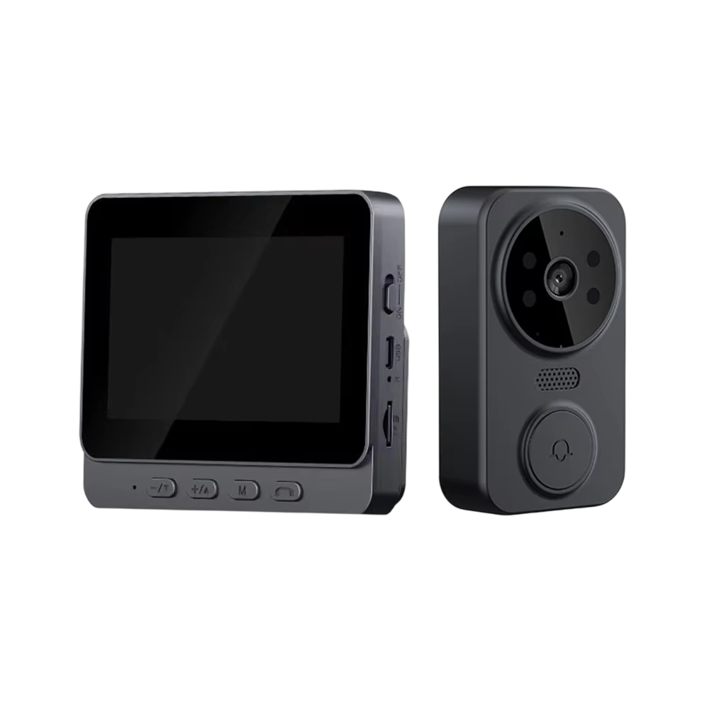 EntryCiz 2K Wireless Smart Doorbell – AI Human Detection, Night Vision & Two-Way Audio Communication