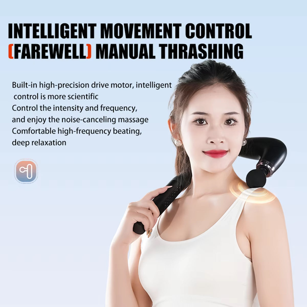 BixUnac Gun Massager - Ergonomic Deep Tissue Percussion Massager