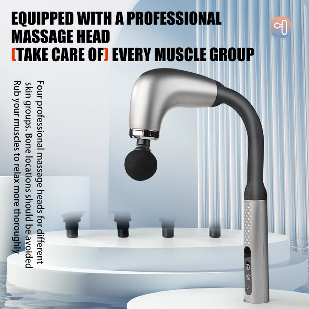 BixUnac Gun Massager - Ergonomic Deep Tissue Percussion Massager