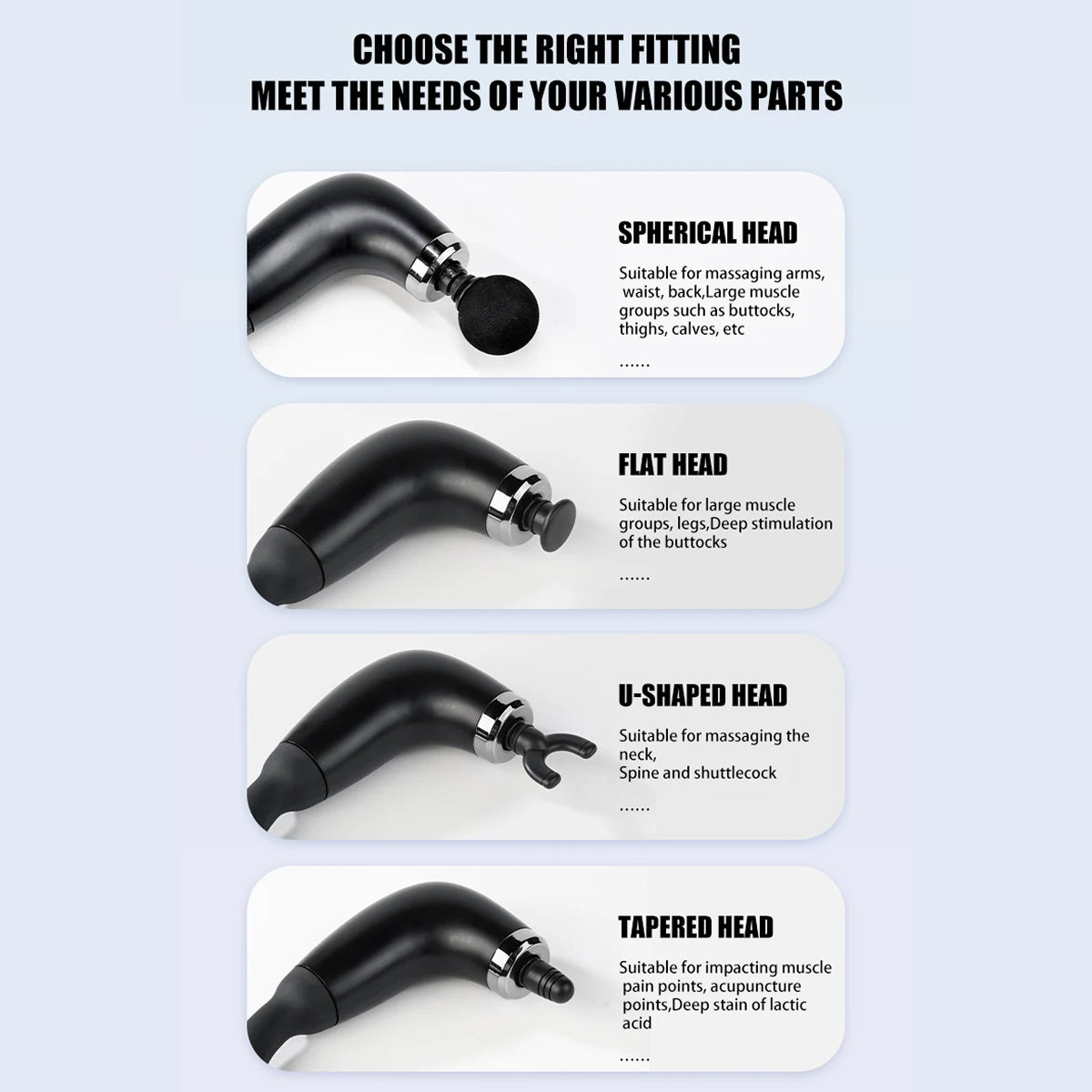 BixUnac Gun Massager - Ergonomic Deep Tissue Percussion Massager