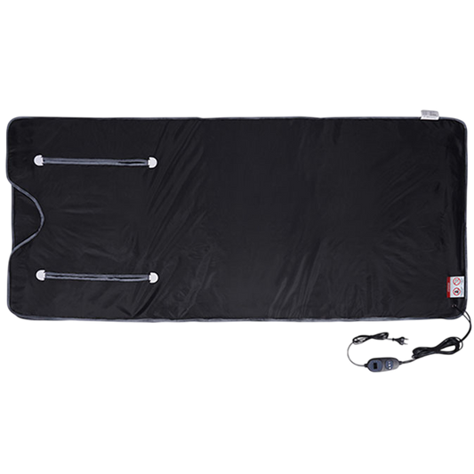 BlaSauno Professional 9-Layer Far-Infrared Sauna Blanket with Bluetooth App Control, 176°F High-Heat Therapy and 10 Detox Wraps