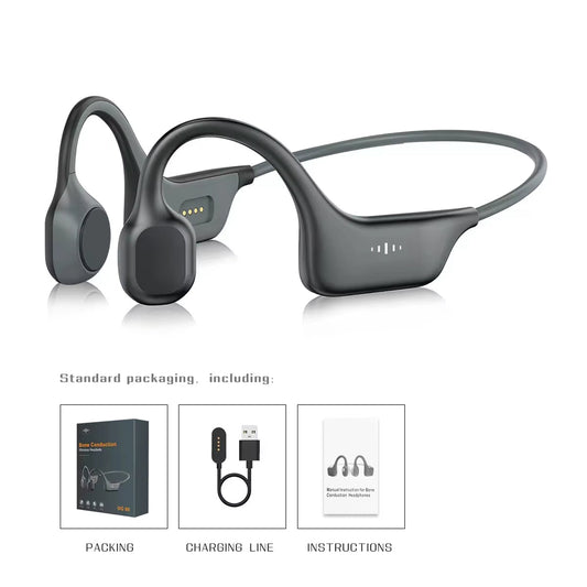 BociEarix Bone Conduction Headphones Bluetooth 5.0 IPX6 Waterproof 29g for Running and Cycling
