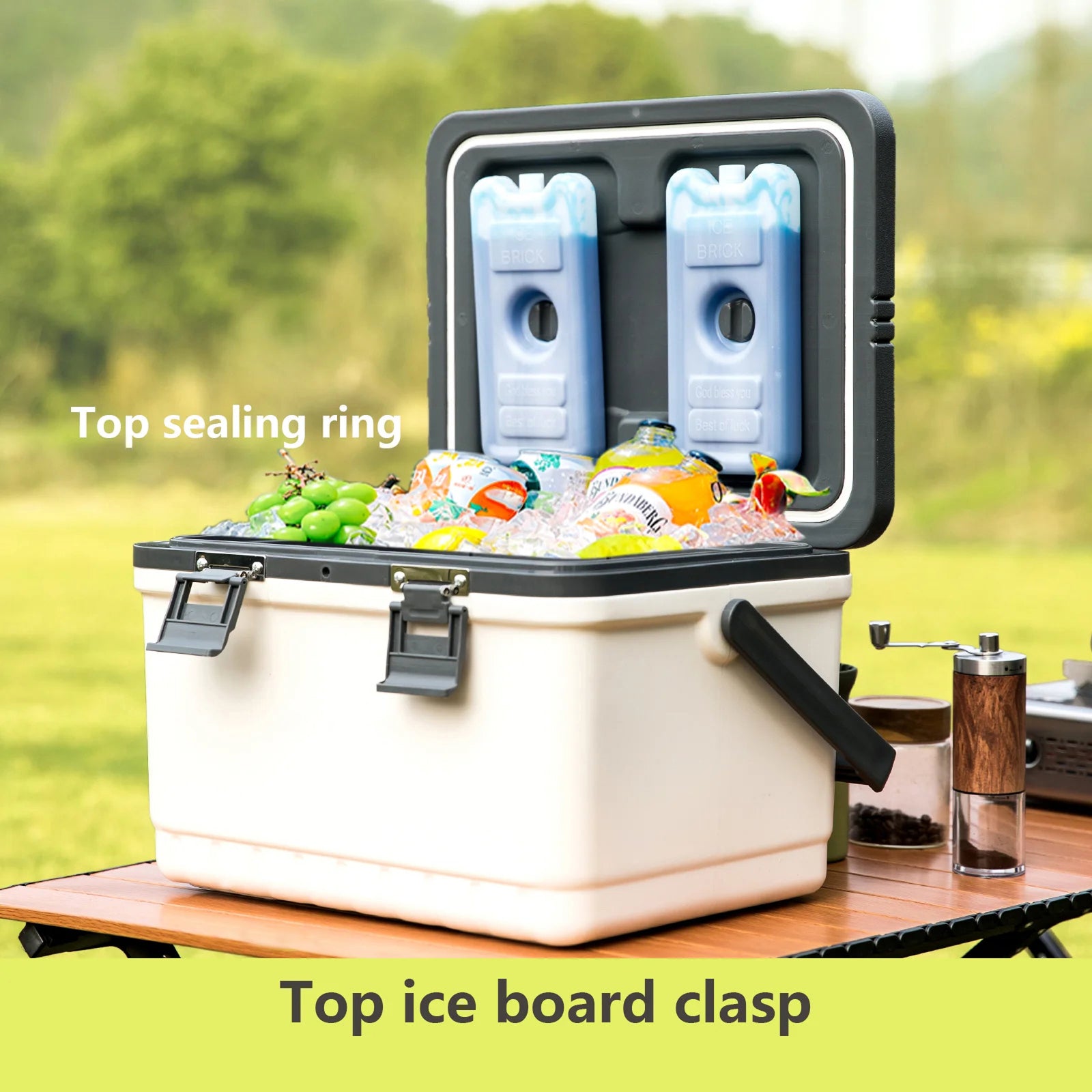 BoxenKovi High-Performance Cool Box – Extra-Thick Insulation Wall, 5-Day Ice Retention & Rugged Carrying Handle