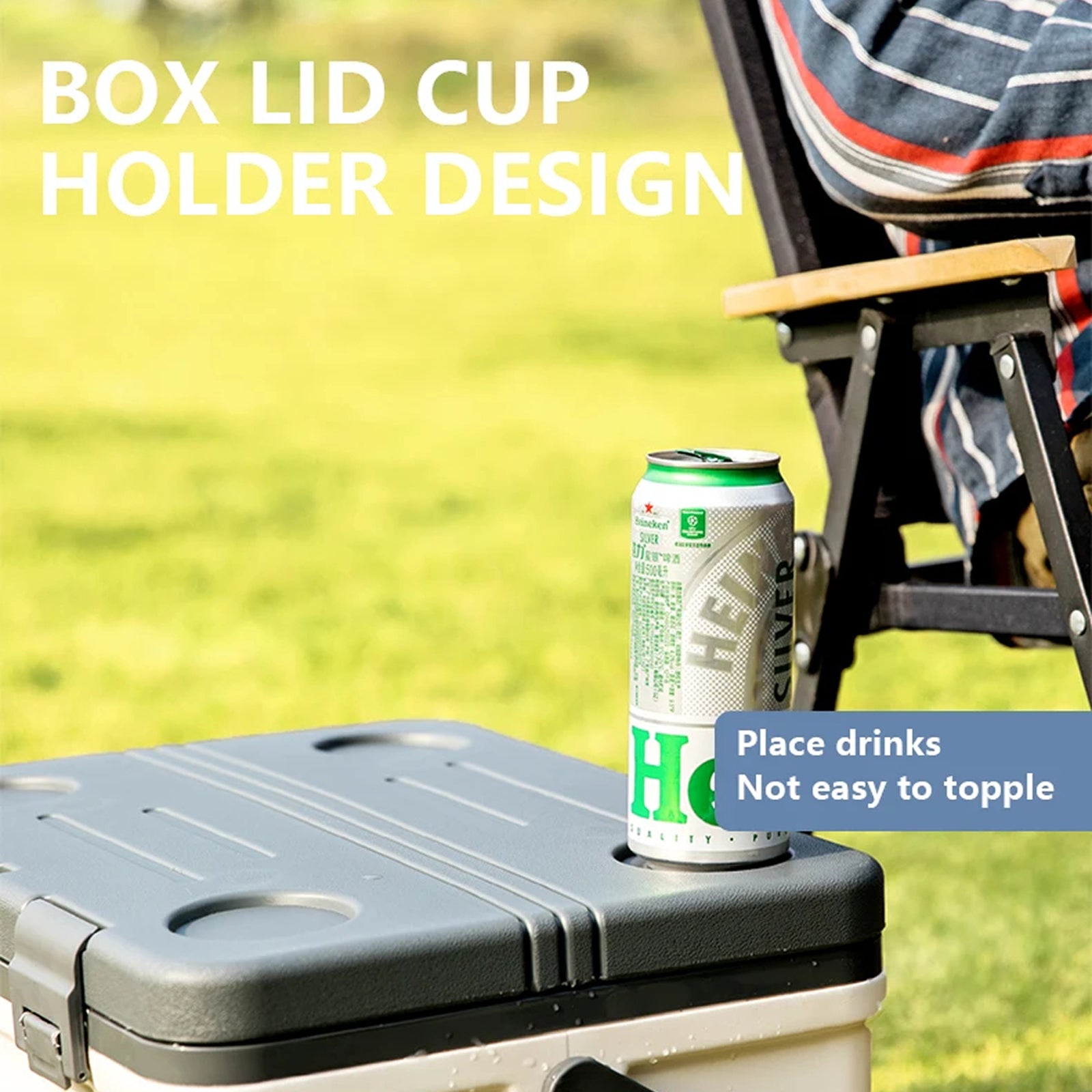 BoxenKovi High-Performance Cool Box – Extra-Thick Insulation Wall, 5-Day Ice Retention & Rugged Carrying Handle