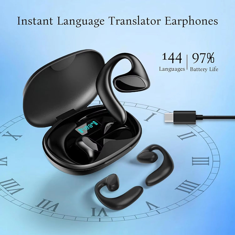 BudsPoly Smart Translation Earbuds – 144 Languages, 97% Accuracy & 0.4s Real-Time Response
