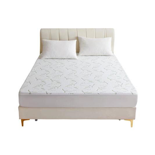 Chylozia Bamboo Cooling Sheets – 360° Deep Pocket Waterproof Mattress Protector & Breathable Comfort