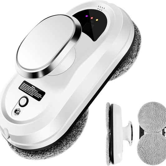 ClasEvist Smart Window Cleaning Robot – AI Path Planning, Dual Spinning Mops & UPS Safety System