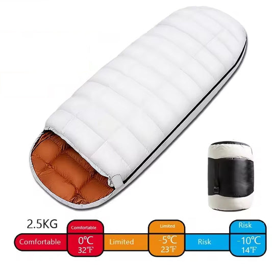 CoveCozi 3-Season Camping Sleeping Bag – Waterproof 190T Polyester, Lightweight & Compression Sack