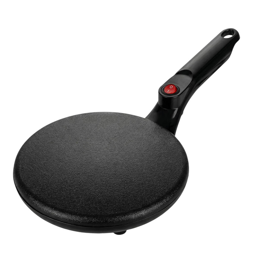CrepiLik 8-Inch Electric Crepe Maker – 800W Rapid Heating, Non-Stick Dipping Plate & Auto Temp Control