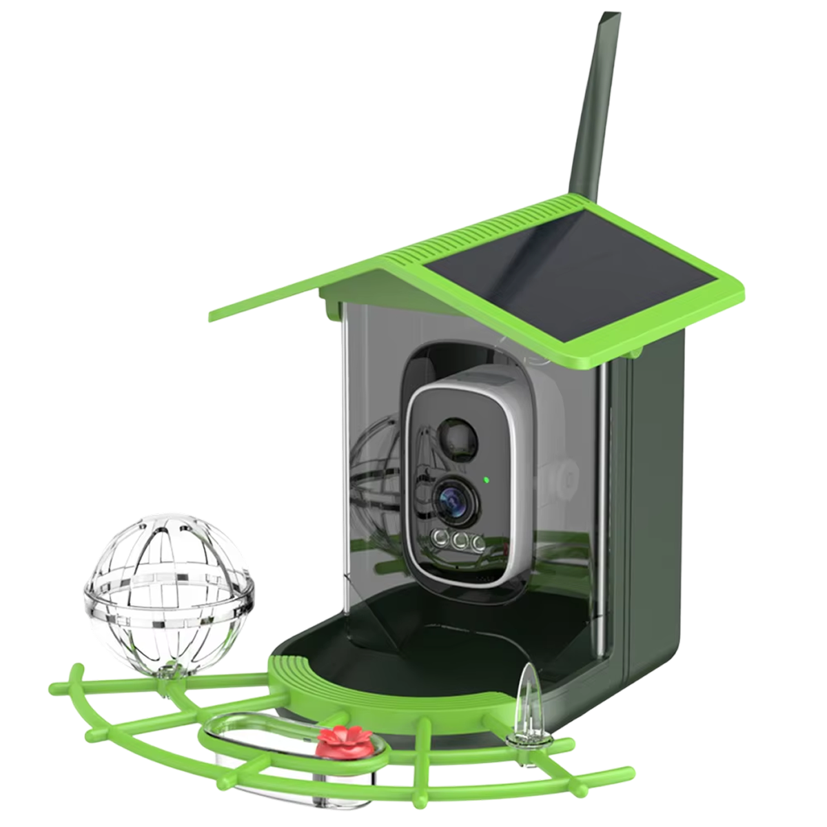 DasFonix Smart Bird Feeder Camera – 2K 4MP AI Species Identification, 5G WiFi & Solar Powered