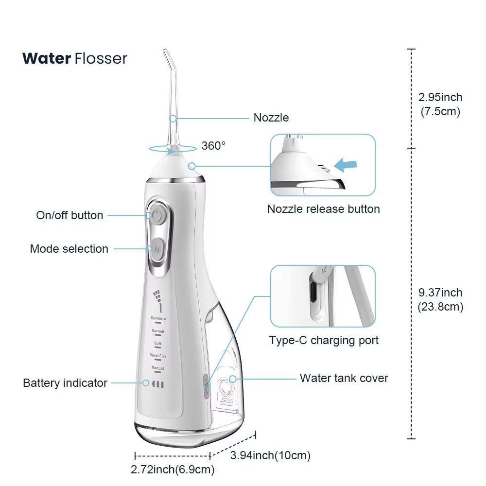 FlosWave Five Cleaning Modes
