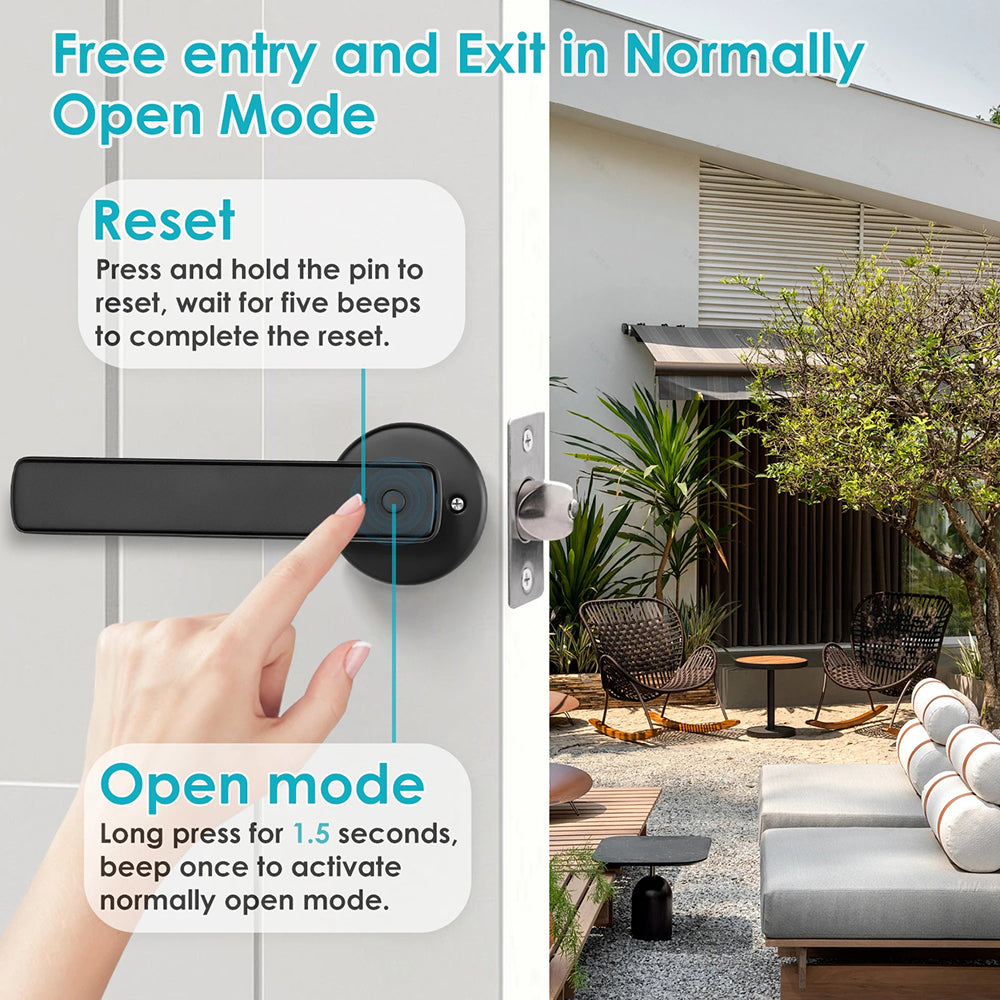 DorivLoki Keyless Smart Door Lock – Biometric Fingerprint Scanner, Touchscreen Keypad & Remote App Management