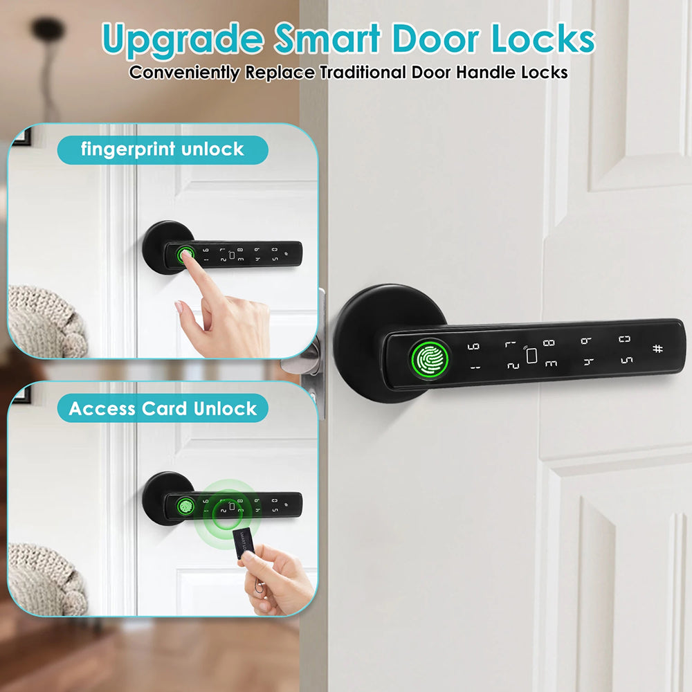 DorivLoki Keyless Smart Door Lock – Biometric Fingerprint Scanner, Touchscreen Keypad & Remote App Management
