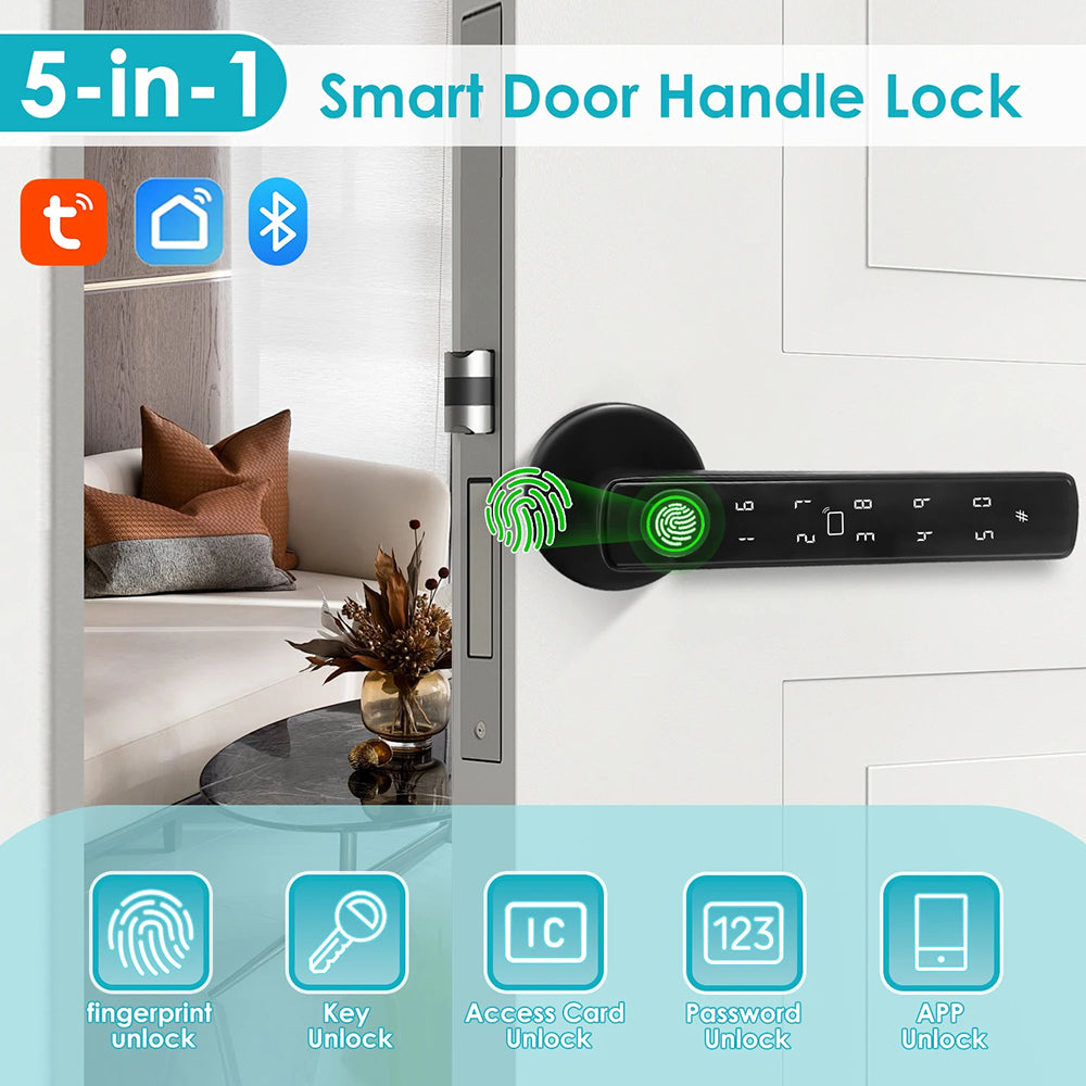 DorivLoki Keyless Smart Door Lock – Biometric Fingerprint Scanner, Touchscreen Keypad & Remote App Management