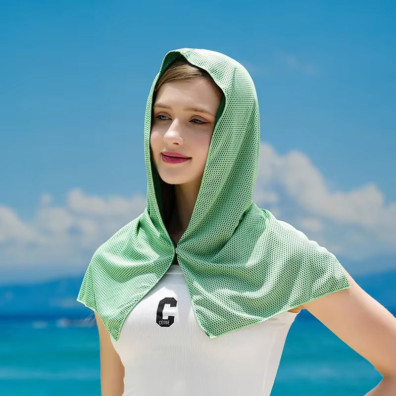 DryColix Instant Cooling Towel – High-Absorbent Chilly Tech Fabric, 16°C Relief & UV Protection for Sports
