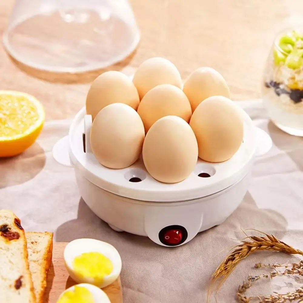 EgiMikix Rapid Electric Egg Cooker – Automatic Shut-Off, Stainless Steel Tray & Multi-Style Egg Capacity