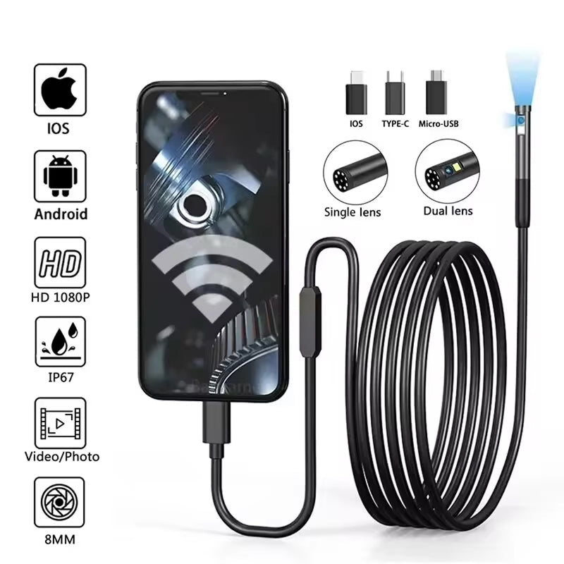 EndoFaxi IP67 waterproof with 6 adjustable LED lights