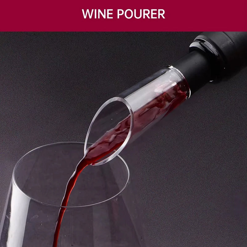 EnziVine Electric Wine Bottle Opener – Automatic Corkscrew, Foil Cutter & One-Touch Operation