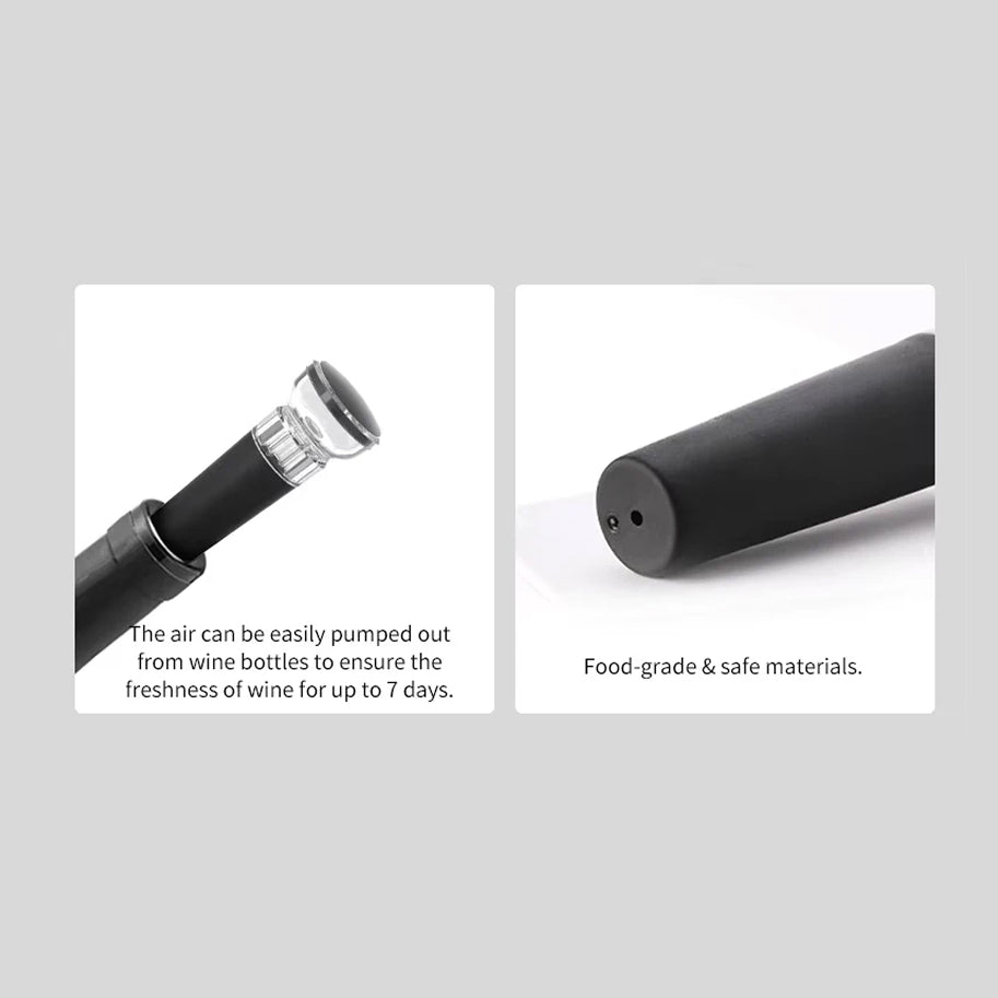 EnziVine Electric Wine Bottle Opener – Automatic Corkscrew, Foil Cutter & One-Touch Operation