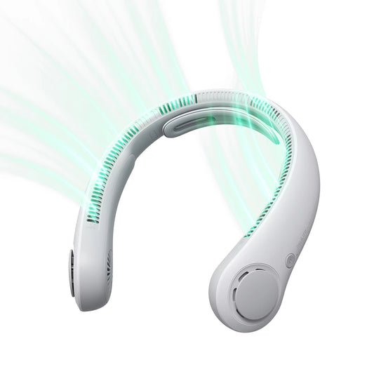 FaniWixe 5-Speed Bladeless Neck Fan – 5000mAh Battery, 360° Cooling & 16.5H Long Runtime