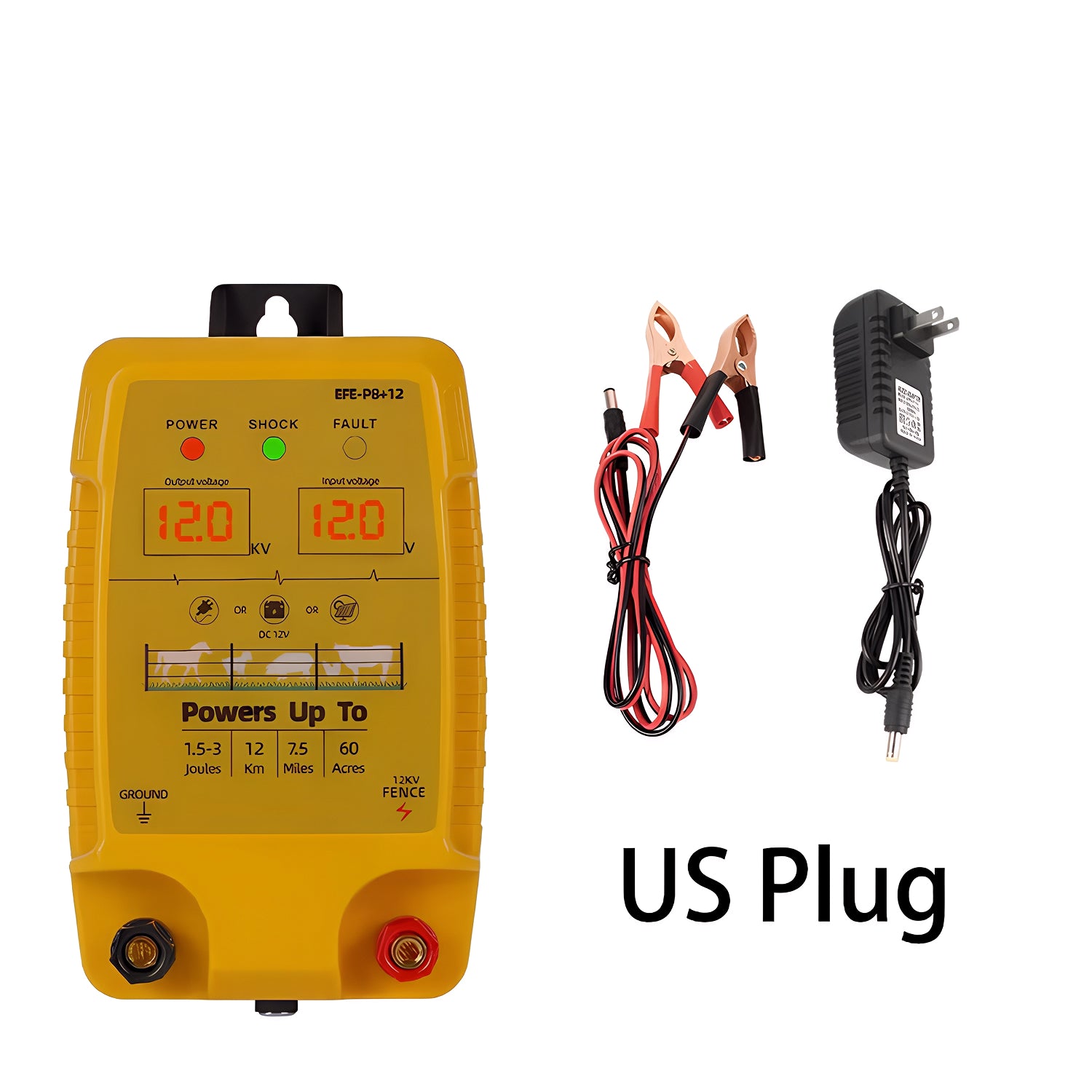 FeciLaxi 12km High-Voltage Electric Fence Energiser