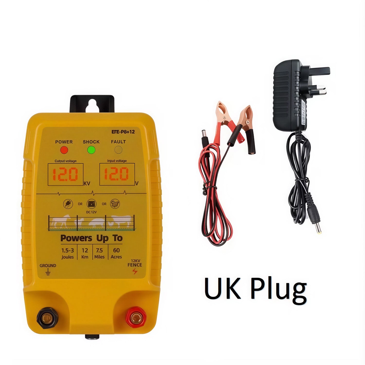 FeciLaxi 12km High-Voltage Electric Fence Energiser