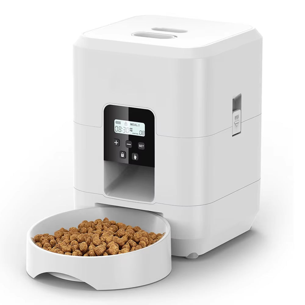 BostFoni Smart Automatic Cat Feeder – 10 Daily Meal Schedules, App Notifications & Anti-Jam System