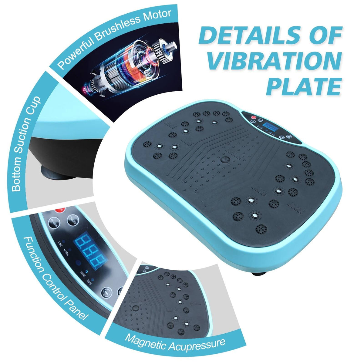 FitZaxi Vibration Plate - 120 Speeds Whole Body Workout
