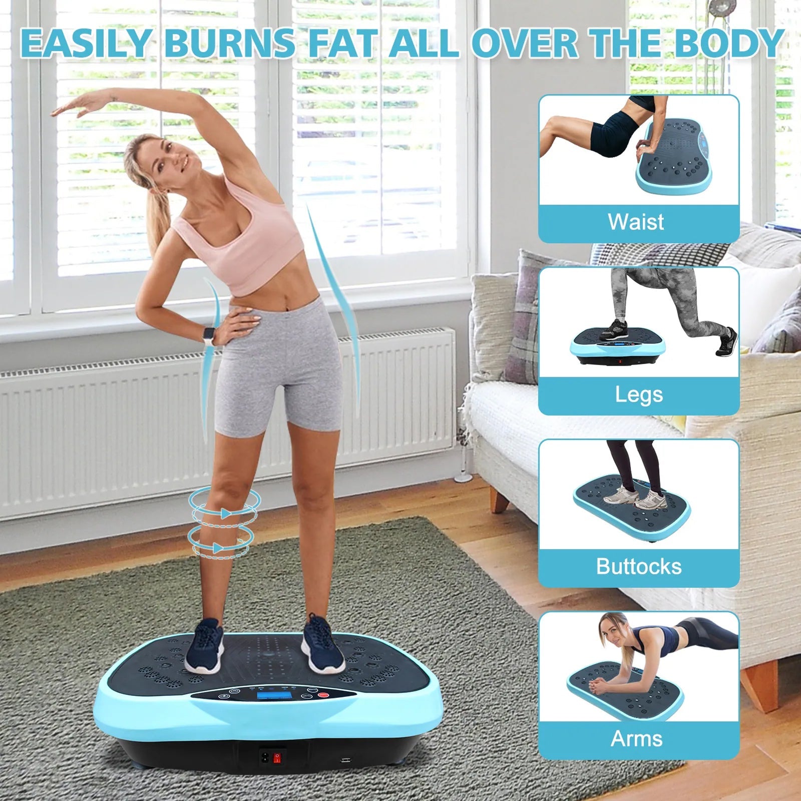 FitZaxi Vibration Plate - 120 Speeds Whole Body Workout