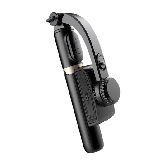 GimiLaxi Gimbal for iPhone - 200g Ultra-Lightweight Smart Anti-Shake Stabilizer with Integrated Tripod, 360° Rotation