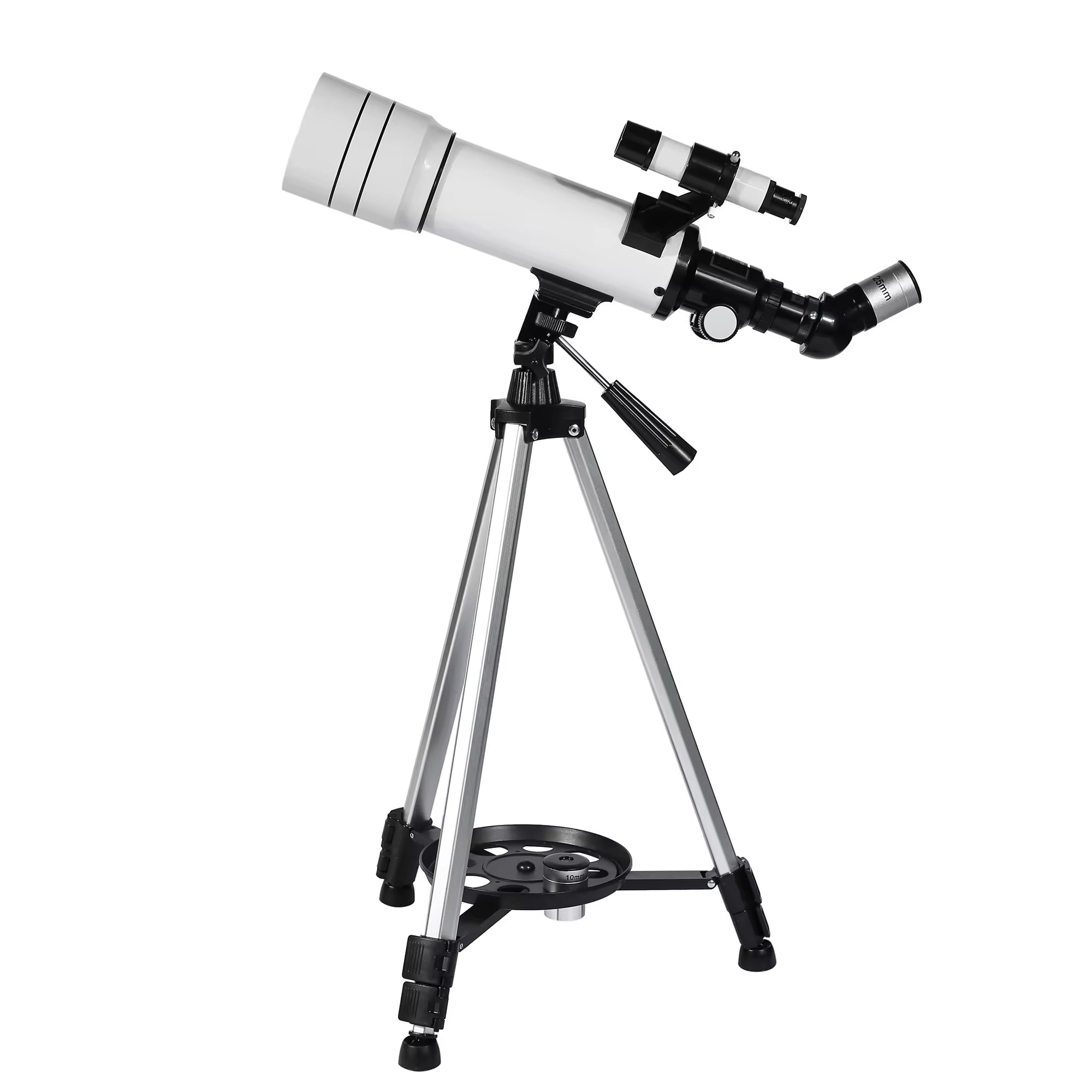 GlaxiBico 70mm Portable Refractor Telescope – 5X Barlow Lens, Multilayer Coated Optics & Phone Adapter