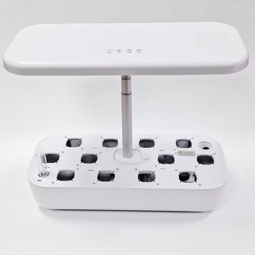 GrosVirdo 12-Pod Hydroponics Growing System – 36W LED Grow Light & 3.5L Smart Water Tank
