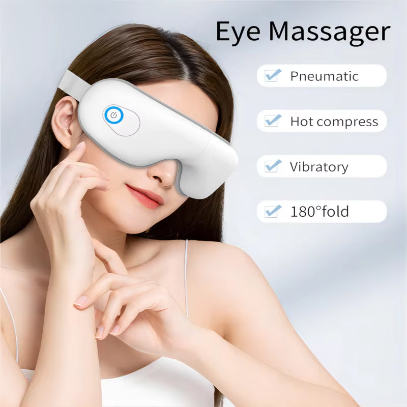 HeatLids 3-in-1 Smart Heated Eye Mask – 42°C Thermal Precision, Triple Action Massage & Bluetooth
