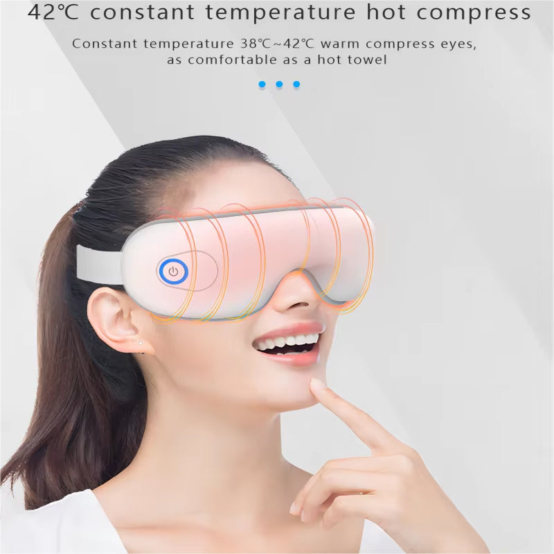 HeatLids 3-in-1 Smart Heated Eye Mask – 42°C Thermal Precision, Triple Action Massage & Bluetooth