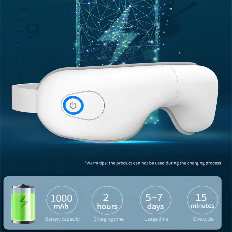 HeatLids 3-in-1 Smart Heated Eye Mask – 42°C Thermal Precision, Triple Action Massage & Bluetooth
