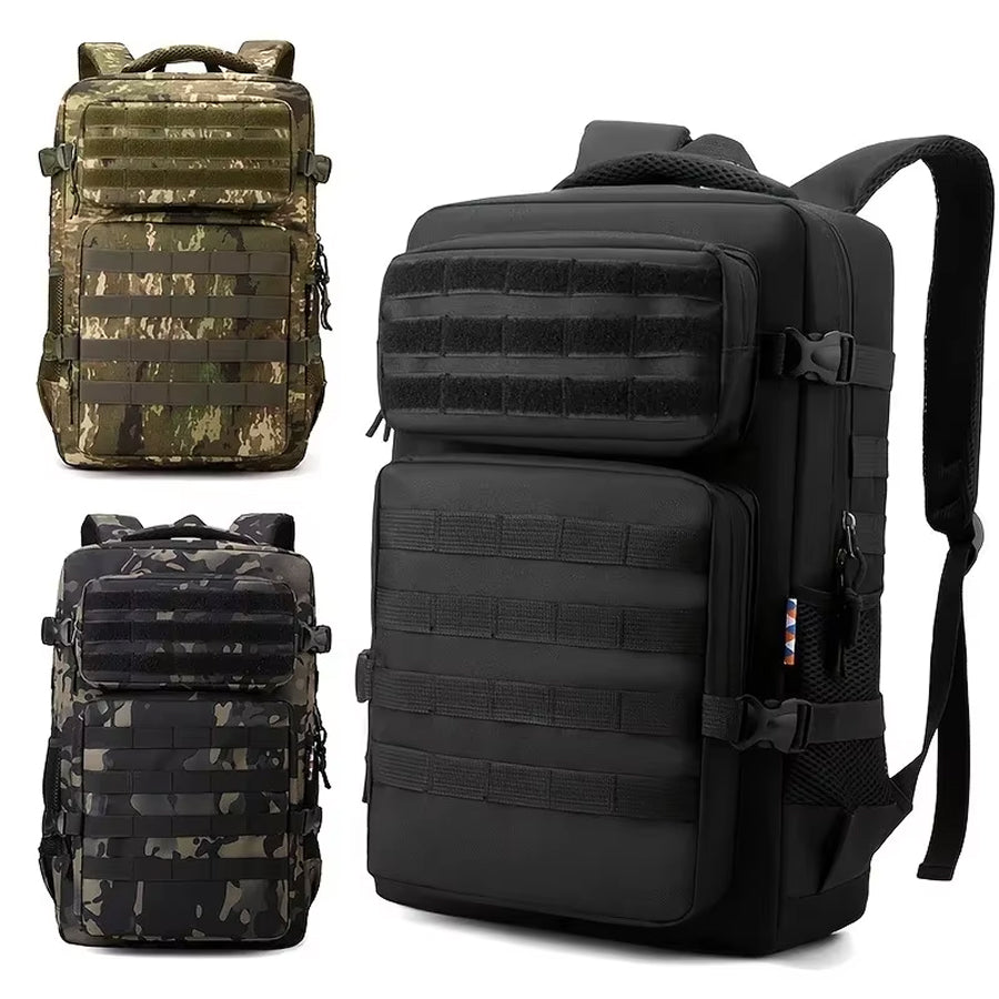 HuntRigki 50L Tactical Hunting Backpack – Waterproof Molle System, Rifle Holder & Gear Storage