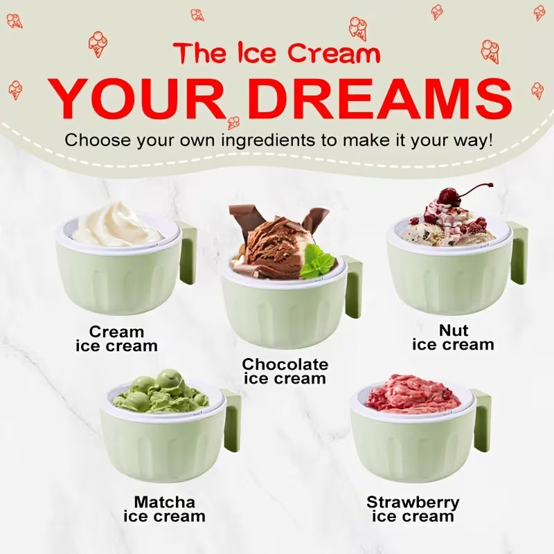 IcyMexi Automatic Ice Cream Maker – 1.5L High Capacity, 20-Min Rapid Freezing & BPA-Free Mixing Paddle