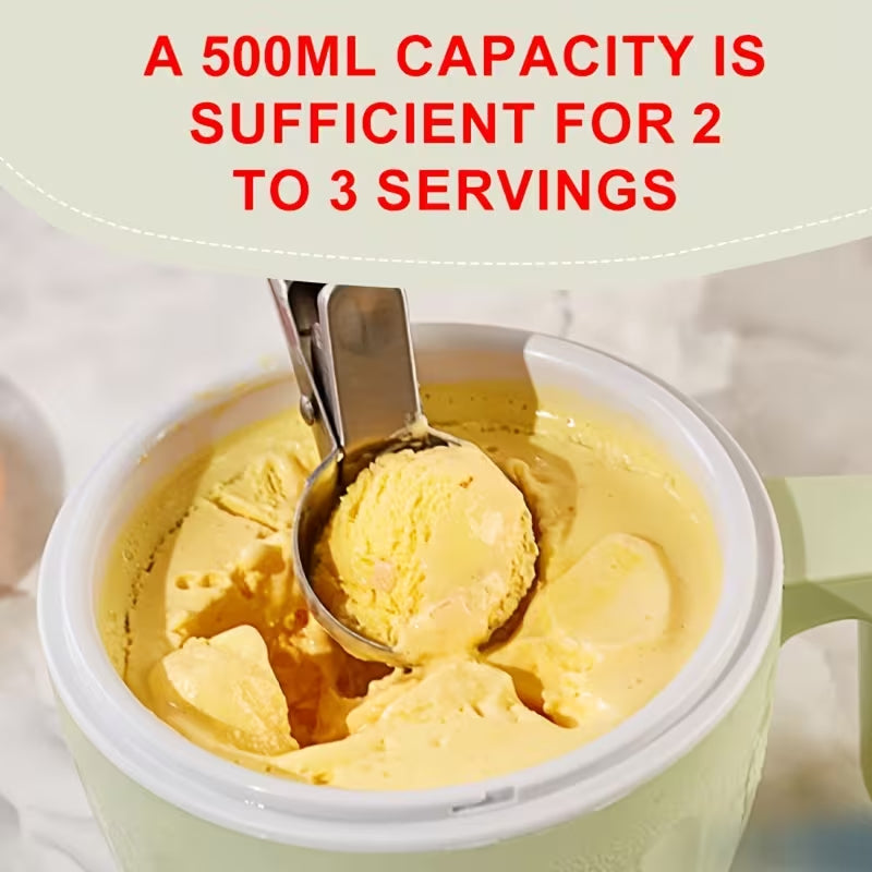 IcyMexi Automatic Ice Cream Maker – 1.5L High Capacity, 20-Min Rapid Freezing & BPA-Free Mixing Paddle