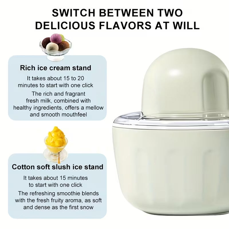 IcyMexi Automatic Ice Cream Maker – 1.5L High Capacity, 20-Min Rapid Freezing & BPA-Free Mixing Paddle