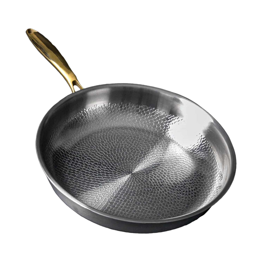 InfieChef 12-Inch Titanium Pan – Hexagonal Non-Stick Surface, Scratch Resistant & All-Stove Ready