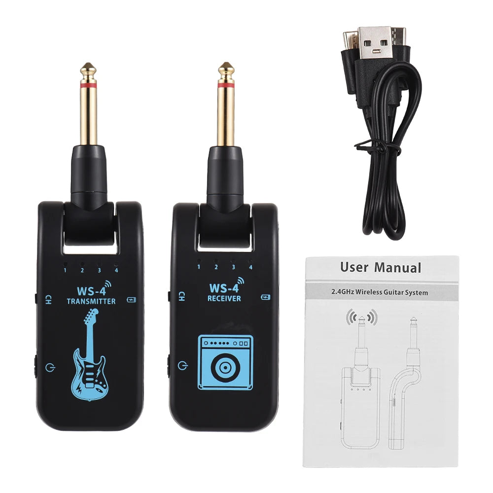 InsMazid Wireless Guitar Transmitter and Receiver 48K HD Audio