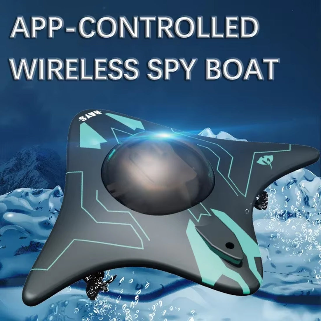JetixBoat High-Speed RC Boat with Real-Time HD Underwater Camera, 40km/h Top Speed and Gravity-Sensing Smartphone Control