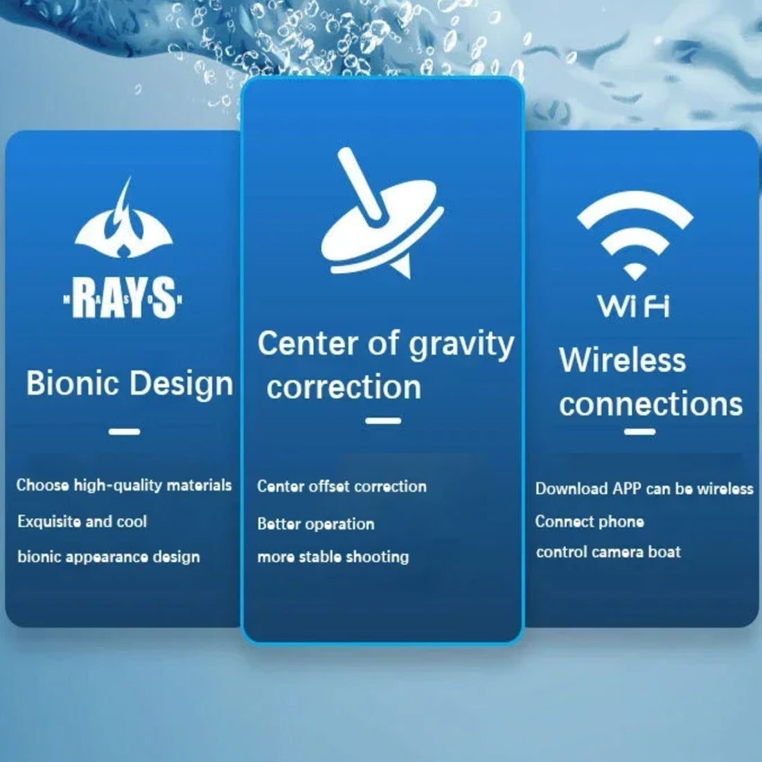 JetixBoat High-Speed RC Boat with Real-Time HD Underwater Camera, 40km/h Top Speed and Gravity-Sensing Smartphone Control