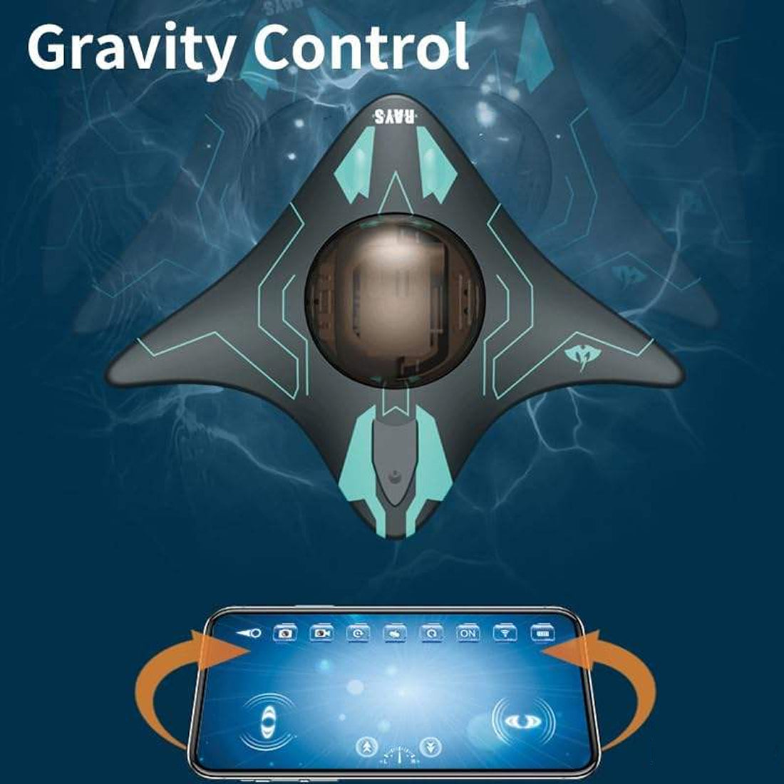 JetixBoat High-Speed RC Boat with Real-Time HD Underwater Camera, 40km/h Top Speed and Gravity-Sensing Smartphone Control