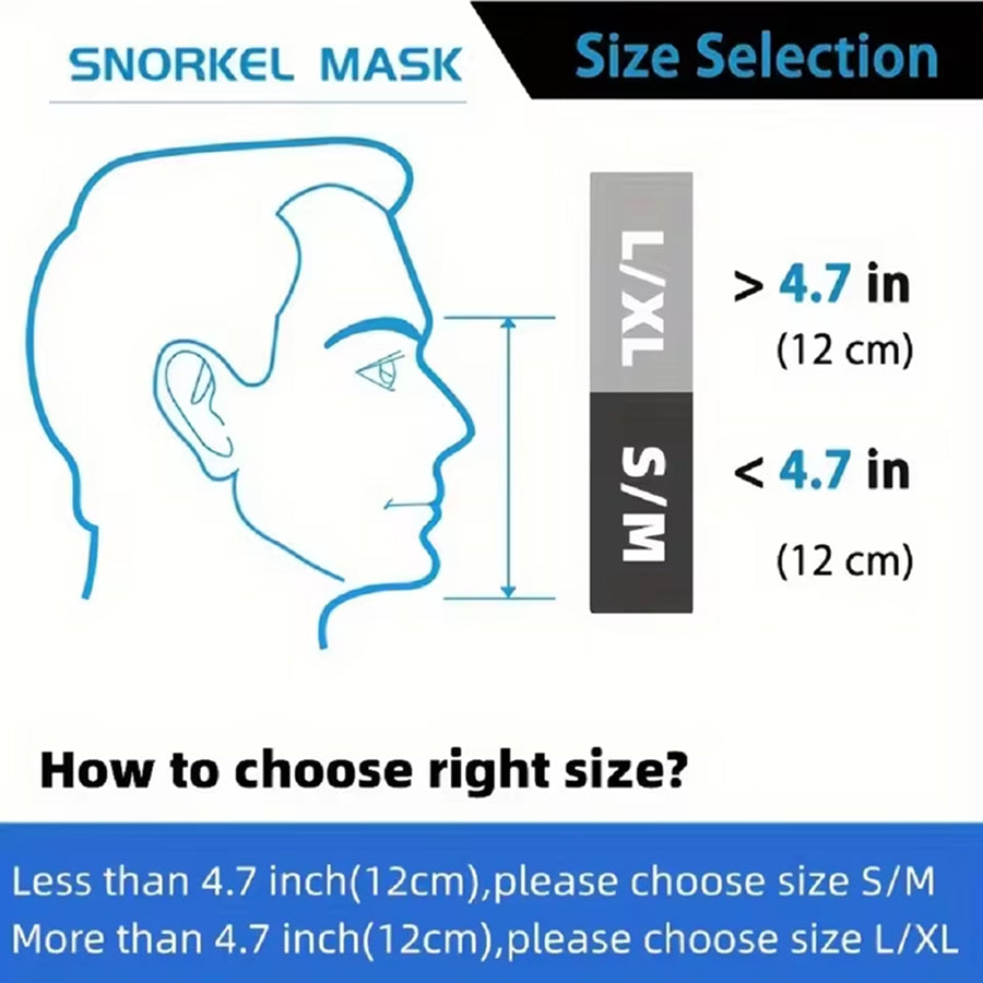 JoyDesci Full Face Snorkel Mask – Dry Top Technology, Adjustable Camera Mount & Panoramic View