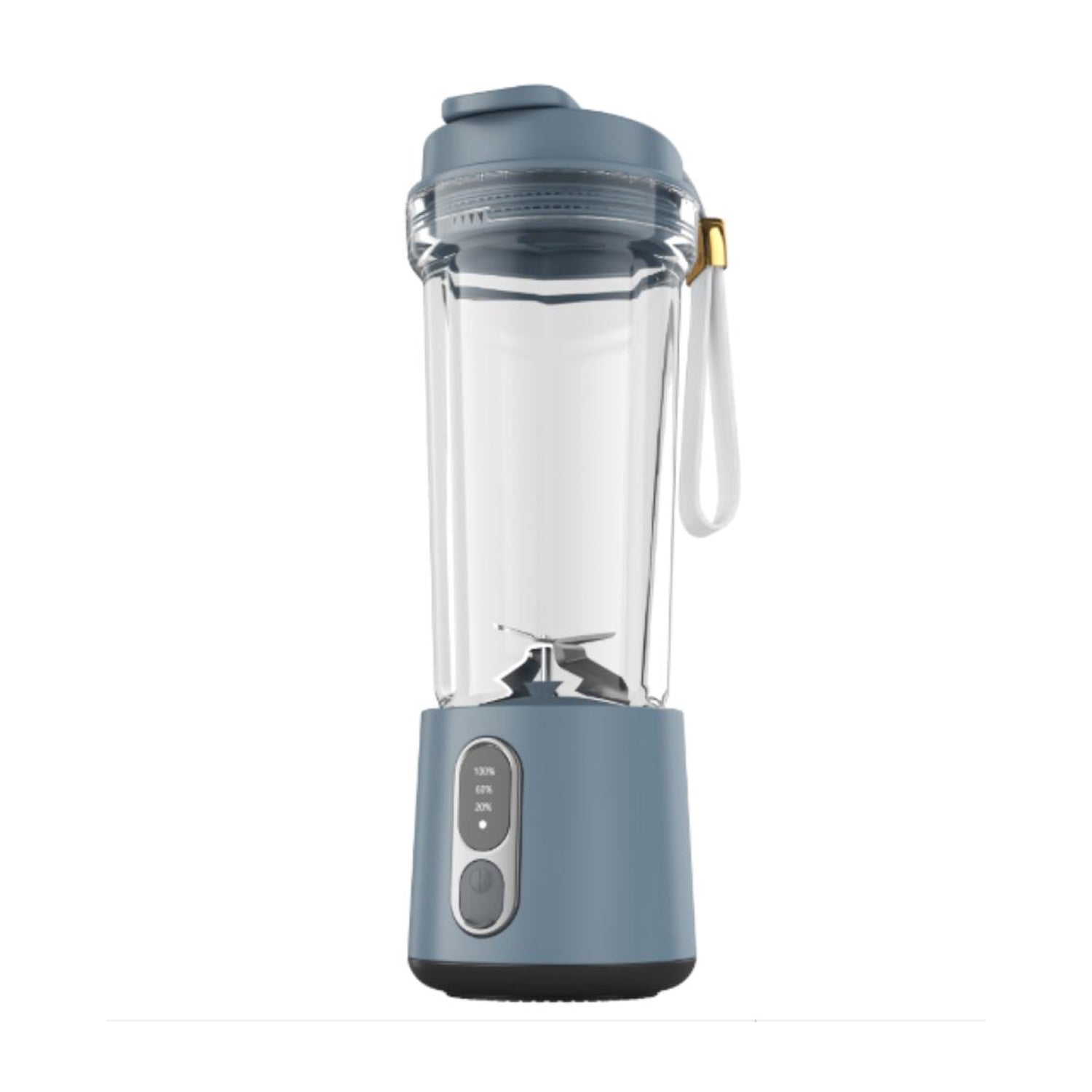 JucySpin 180W Portable Blender with 4000mAh USB Rechargeable Battery, 4-Blade Stainless Steel System, and 3-Speed Customization