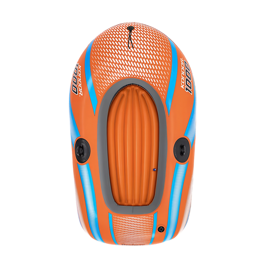 KayixMax Inflatable Kayak Heavy-Duty PVC 8-Min Rapid Inflation with Pump and Paddles